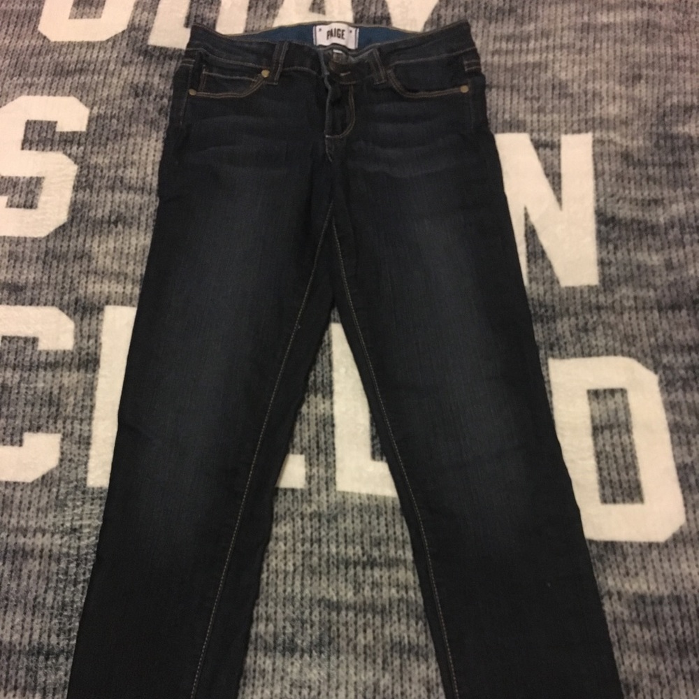 Kylie crop Paige jeans, size 24, mint condition!!